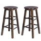 Modern Armless Counter Stool Wood Household Bar Stool with Pedal Brown 2 Piece Set Clearhalo 'Bar Furniture' 'Bar Stools' 'bar_stools' 'furn' 'furn_bar_stools' 'furniture_bar_stools' 'Kitchen & Dining Furniture' 'kitchen&dining_furn' 'kitchen' 'kitchen_furn' Furniture' 4186985