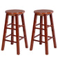 Modern Armless Counter Stool Wood Household Bar Stool with Pedal Walnut 2 Piece Set Clearhalo 'Bar Furniture' 'Bar Stools' 'bar_stools' 'furn' 'furn_bar_stools' 'furniture_bar_stools' 'Kitchen & Dining Furniture' 'kitchen&dining_furn' 'kitchen' 'kitchen_furn' Furniture' 4186986
