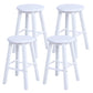 Modern Armless Counter Stool Wood Household Bar Stool with Pedal White 4 Piece Set Clearhalo 'Bar Furniture' 'Bar Stools' 'bar_stools' 'furn' 'furn_bar_stools' 'furniture_bar_stools' 'Kitchen & Dining Furniture' 'kitchen&dining_furn' 'kitchen' 'kitchen_furn' Furniture' 4186993