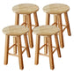 Modern Armless Counter Stool Wood Household Bar Stool with Pedal Natural 4 Piece Set Clearhalo 'Bar Furniture' 'Bar Stools' 'bar_stools' 'furn' 'furn_bar_stools' 'furniture_bar_stools' 'Kitchen & Dining Furniture' 'kitchen&dining_furn' 'kitchen' 'kitchen_furn' Furniture' 4186998