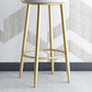 Glam Style Velvet Cushion Stool Low Back Bar Stool with Metal Leg Clearhalo 'Bar Furniture' 'Bar Stools' 'bar_stools' 'furn' 'furn_bar_stools' 'furniture_bar_stools' 'Kitchen & Dining Furniture' 'kitchen&dining_furn' 'kitchen' 'kitchen_furn' Furniture' 4187018
