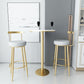 Glam Style Velvet Cushion Stool Low Back Bar Stool with Metal Leg Clearhalo 'Bar Furniture' 'Bar Stools' 'bar_stools' 'furn' 'furn_bar_stools' 'furniture_bar_stools' 'Kitchen & Dining Furniture' 'kitchen&dining_furn' 'kitchen' 'kitchen_furn' Furniture' 4187020