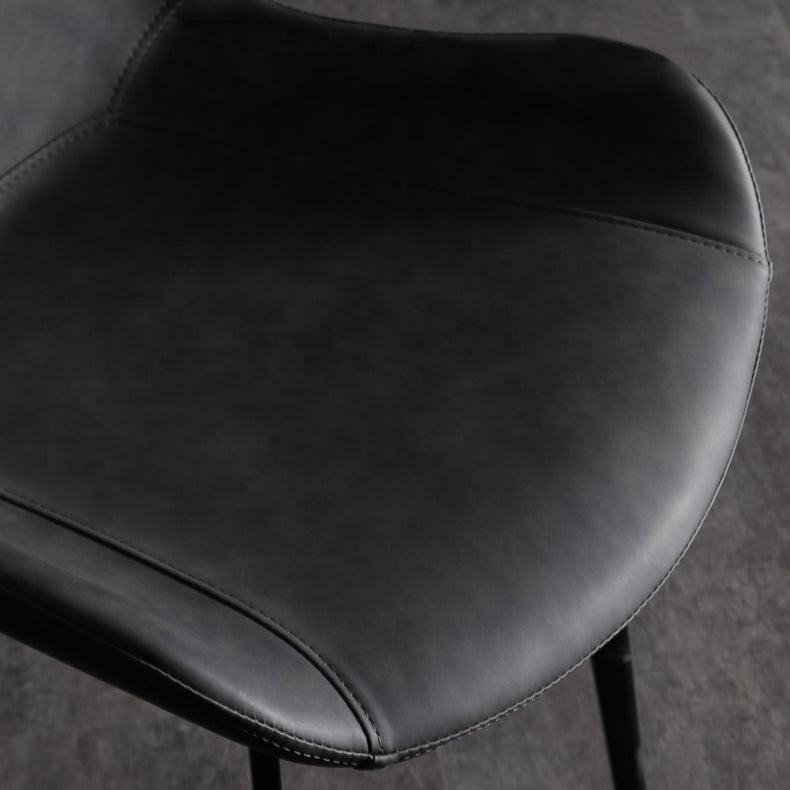 Industrial Indoor Arm Chair Solid Back Metal Upholstered Dining Room Chair Clearhalo ' kitchen&dining_furn' 'Dining Chairs' 'Dining Tables & Seating' 'dining_chair' 'furn' 'furn_dining_chair' 'Furniture' 'furniture_dining_chair' 'Kitchen & Dining Furniture' 'kitchen' 4195554