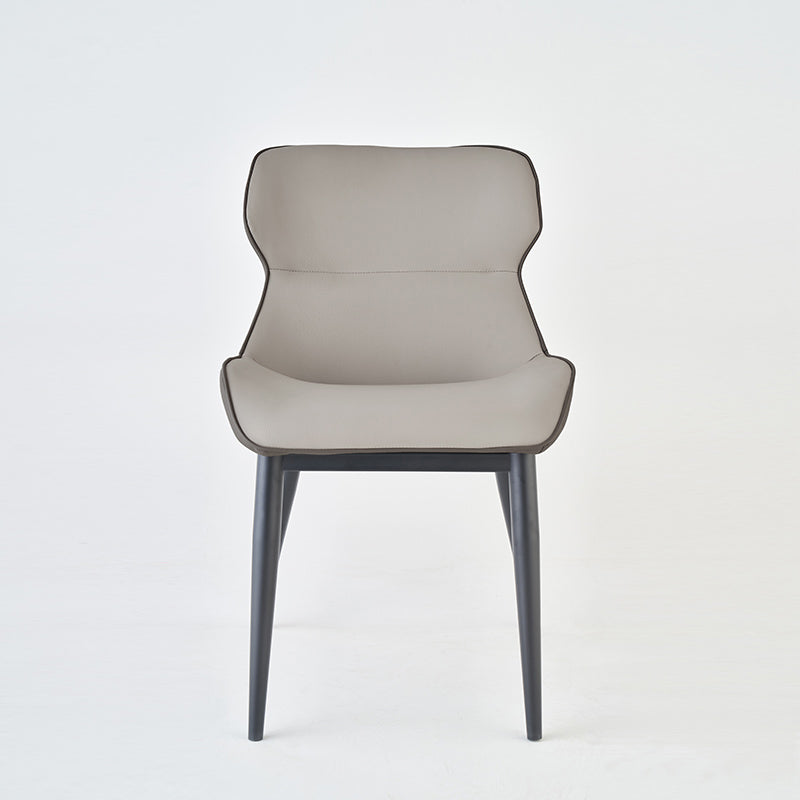 Contemporary Style Dining Room Chairs Dining Wingback Arm Chair with Metal Legs Clearhalo ' kitchen&dining_furn' 'Dining Chairs' 'Dining Tables & Seating' 'dining_chair' 'furn' 'furn_dining_chair' 'Furniture' 'furniture_dining_chair' 'Kitchen & Dining Furniture' 'kitchen' 4195565