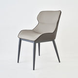 Contemporary Style Dining Room Chairs Dining Wingback Arm Chair with Metal Legs Clearhalo ' kitchen&dining_furn' 'Dining Chairs' 'Dining Tables & Seating' 'dining_chair' 'furn' 'furn_dining_chair' 'Furniture' 'furniture_dining_chair' 'Kitchen & Dining Furniture' 'kitchen' 4195569