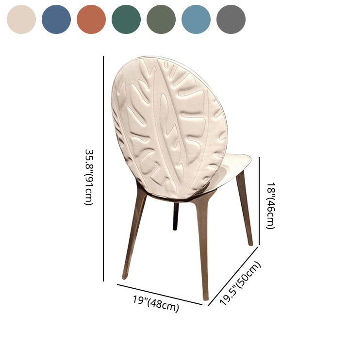 Home Dining Side Chair Armless Dining Chairs with Metal Legs (Set of 2) Clearhalo ' kitchen&dining_furn' 'Dining Chairs' 'Dining Tables & Seating' 'dining_chair' 'furn' 'furn_dining_chair' 'Furniture' 'furniture_dining_chair' 'Kitchen & Dining Furniture' 'kitchen' 4195597