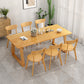 Modern Pine Solid Wood Table Rectangle Table with Double Pedestal Base Clearhalo ' dining_table' 'Dining Tables & Seating' 'Dining Tables' 'furn' 'furn_dining_table' 'Furniture' 'furniture_dining_table' 'Kitchen & Dining Furniture' 'kitchen&dining_furn' 'kitchen' 'kitchen_dining_table' 4195598