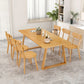Modern Pine Solid Wood Table Rectangle Table with Double Pedestal Base Clearhalo ' dining_table' 'Dining Tables & Seating' 'Dining Tables' 'furn' 'furn_dining_table' 'Furniture' 'furniture_dining_table' 'Kitchen & Dining Furniture' 'kitchen&dining_furn' 'kitchen' 'kitchen_dining_table' 4195607