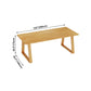 Modern Pine Solid Wood Table Rectangle Table with Double Pedestal Base Clearhalo ' dining_table' 'Dining Tables & Seating' 'Dining Tables' 'furn' 'furn_dining_table' 'Furniture' 'furniture_dining_table' 'Kitchen & Dining Furniture' 'kitchen&dining_furn' 'kitchen' 'kitchen_dining_table' 4195619