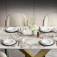 Metal Traditional Luxury Table Rectangle Sintered Stone Indoor Table with Pedestal Clearhalo ' dining_table' 'Dining Tables & Seating' 'Dining Tables' 'furn' 'furn_dining_table' 'Furniture' 'furniture_dining_table' 'Kitchen & Dining Furniture' 'kitchen&dining_furn' 'kitchen' 'kitchen_dining_table' 4195626