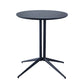 Metal Contemporary Round Dining Table Wood Top Indoor Table with Pedestal Base Black Without Chairs Clearhalo ' dining_table' 'Dining Tables & Seating' 'Dining Tables' 'furn' 'furn_dining_table' 'Furniture' 'furniture_dining_table' 'Kitchen & Dining Furniture' 'kitchen&dining_furn' 'kitchen' 'kitchen_dining_table' 4195670