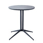 Metal Contemporary Round Dining Table Wood Top Indoor Table with Pedestal Base Gray Without Chairs Clearhalo ' dining_table' 'Dining Tables & Seating' 'Dining Tables' 'furn' 'furn_dining_table' 'Furniture' 'furniture_dining_table' 'Kitchen & Dining Furniture' 'kitchen&dining_furn' 'kitchen' 'kitchen_dining_table' 4195673