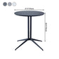 Metal Contemporary Round Dining Table Wood Top Indoor Table with Pedestal Base Clearhalo ' dining_table' 'Dining Tables & Seating' 'Dining Tables' 'furn' 'furn_dining_table' 'Furniture' 'furniture_dining_table' 'Kitchen & Dining Furniture' 'kitchen&dining_furn' 'kitchen' 'kitchen_dining_table' 4195677