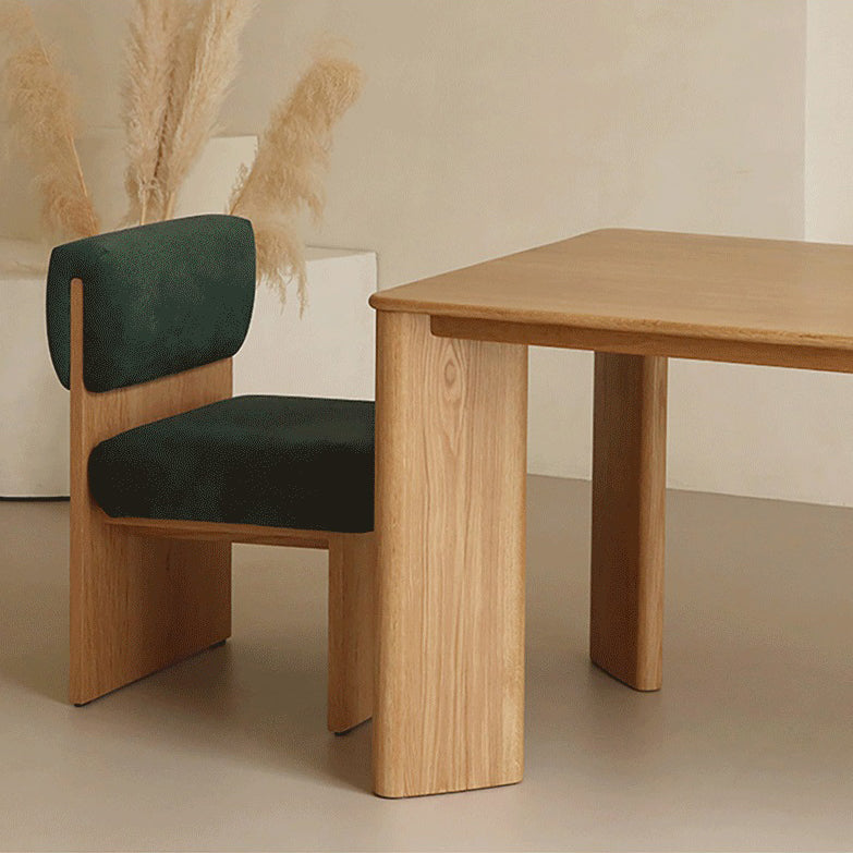 Modern Red Oak Wood Table for Restaurant Rectangle Dining Table with 4 Legs Clearhalo ' dining_table' 'Dining Tables & Seating' 'Dining Tables' 'furn' 'furn_dining_table' 'Furniture' 'furniture_dining_table' 'Kitchen & Dining Furniture' 'kitchen&dining_furn' 'kitchen' 'kitchen_dining_table' 4195712