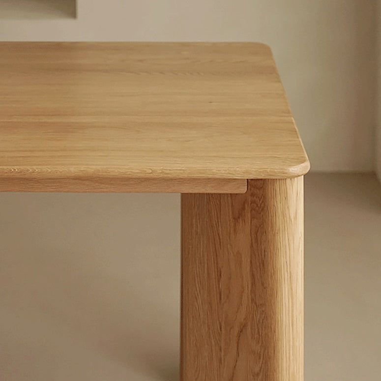 Modern Red Oak Wood Table for Restaurant Rectangle Dining Table with 4 Legs Clearhalo ' dining_table' 'Dining Tables & Seating' 'Dining Tables' 'furn' 'furn_dining_table' 'Furniture' 'furniture_dining_table' 'Kitchen & Dining Furniture' 'kitchen&dining_furn' 'kitchen' 'kitchen_dining_table' 4195713