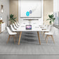 Manufactured Wood Contemporary Rectangle Table White Wood Top Table with 4 Legs Clearhalo ' dining_table' 'Dining Tables & Seating' 'Dining Tables' 'furn' 'furn_dining_table' 'Furniture' 'furniture_dining_table' 'Kitchen & Dining Furniture' 'kitchen&dining_furn' 'kitchen' 'kitchen_dining_table' 4195730