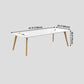 Manufactured Wood Contemporary Rectangle Table White Wood Top Table with 4 Legs Clearhalo ' dining_table' 'Dining Tables & Seating' 'Dining Tables' 'furn' 'furn_dining_table' 'Furniture' 'furniture_dining_table' 'Kitchen & Dining Furniture' 'kitchen&dining_furn' 'kitchen' 'kitchen_dining_table' 4195736