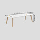 Manufactured Wood Contemporary Rectangle Table White Wood Top Table with 4 Legs Clearhalo ' dining_table' 'Dining Tables & Seating' 'Dining Tables' 'furn' 'furn_dining_table' 'Furniture' 'furniture_dining_table' 'Kitchen & Dining Furniture' 'kitchen&dining_furn' 'kitchen' 'kitchen_dining_table' 4195738