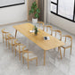 Rectangle 4 Legs Minimalist Table Wood Color Fixed Table of Solid Wood Clearhalo ' dining_table' 'Dining Tables & Seating' 'Dining Tables' 'furn' 'furn_dining_table' 'Furniture' 'furniture_dining_table' 'Kitchen & Dining Furniture' 'kitchen&dining_furn' 'kitchen' 'kitchen_dining_table' 4195746