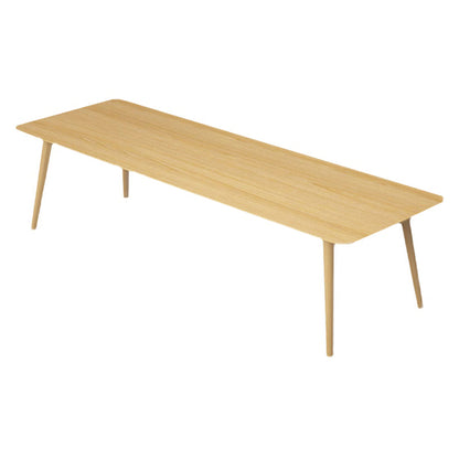 Rectangle 4 Legs Minimalist Table Wood Color Fixed Table of Solid Wood Without Chairs Clearhalo ' dining_table' 'Dining Tables & Seating' 'Dining Tables' 'furn' 'furn_dining_table' 'Furniture' 'furniture_dining_table' 'Kitchen & Dining Furniture' 'kitchen&dining_furn' 'kitchen' 'kitchen_dining_table' 4195750
