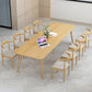 Rectangle 4 Legs Minimalist Table Wood Color Fixed Table of Solid Wood Clearhalo ' dining_table' 'Dining Tables & Seating' 'Dining Tables' 'furn' 'furn_dining_table' 'Furniture' 'furniture_dining_table' 'Kitchen & Dining Furniture' 'kitchen&dining_furn' 'kitchen' 'kitchen_dining_table' 4195755