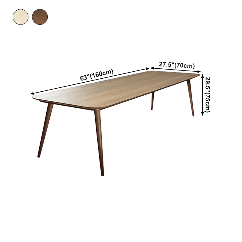 Rectangle Shape Wood Color Table Solid Wood Table Simplicity with 4 Legs Clearhalo ' dining_table' 'Dining Tables & Seating' 'Dining Tables' 'furn' 'furn_dining_table' 'Furniture' 'furniture_dining_table' 'Kitchen & Dining Furniture' 'kitchen&dining_furn' 'kitchen' 'kitchen_dining_table' 4195797