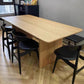 Rectangle Casual Dining Table Wood Color Double Pedestal with Solid Wood Clearhalo ' dining_table' 'Dining Tables & Seating' 'Dining Tables' 'furn' 'furn_dining_table' 'Furniture' 'furniture_dining_table' 'Kitchen & Dining Furniture' 'kitchen&dining_furn' 'kitchen' 'kitchen_dining_table' 4195803