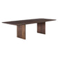 Rectangle Casual Dining Table Wood Color Double Pedestal with Solid Wood Brown Without Chairs Clearhalo ' dining_table' 'Dining Tables & Seating' 'Dining Tables' 'furn' 'furn_dining_table' 'Furniture' 'furniture_dining_table' 'Kitchen & Dining Furniture' 'kitchen&dining_furn' 'kitchen' 'kitchen_dining_table' 4195808