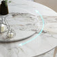 Glam Round Shape White Table Sintered Stone Standard Dining Table with Pedestal Base Clearhalo ' dining_table' 'Dining Tables & Seating' 'Dining Tables' 'furn' 'furn_dining_table' 'Furniture' 'furniture_dining_table' 'Kitchen & Dining Furniture' 'kitchen&dining_furn' 'kitchen' 'kitchen_dining_table' 4195826