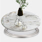 Glam Round Shape White Table Sintered Stone Standard Dining Table with Pedestal Base Clearhalo ' dining_table' 'Dining Tables & Seating' 'Dining Tables' 'furn' 'furn_dining_table' 'Furniture' 'furniture_dining_table' 'Kitchen & Dining Furniture' 'kitchen&dining_furn' 'kitchen' 'kitchen_dining_table' 4195827