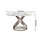 Glam Round Shape White Table Sintered Stone Standard Dining Table with Pedestal Base Clearhalo ' dining_table' 'Dining Tables & Seating' 'Dining Tables' 'furn' 'furn_dining_table' 'Furniture' 'furniture_dining_table' 'Kitchen & Dining Furniture' 'kitchen&dining_furn' 'kitchen' 'kitchen_dining_table' 4195831
