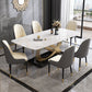 Traditional Luxury Rectangle Dining Table Stainless Steel Furniture for Indoor Clearhalo ' dining_table' 'Dining Tables & Seating' 'Dining Tables' 'furn' 'furn_dining_table' 'Furniture' 'furniture_dining_table' 'Kitchen & Dining Furniture' 'kitchen&dining_furn' 'kitchen' 'kitchen_dining_table' 4195835