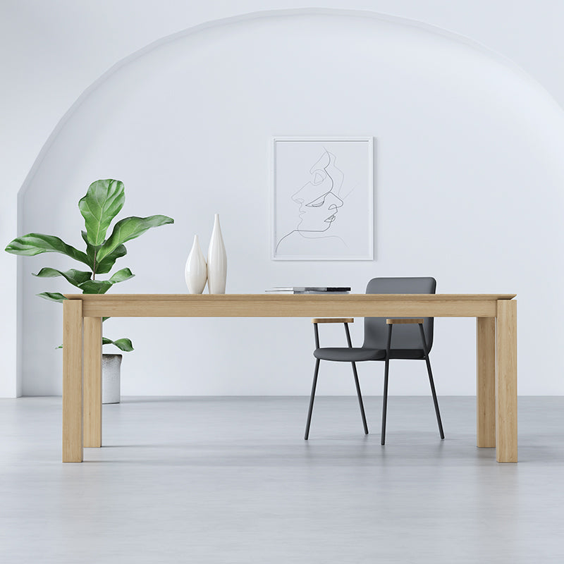 Rectangle Light Wood Color Table Pine Solid Wood Table Modern with 4 Legs Clearhalo ' dining_table' 'Dining Tables & Seating' 'Dining Tables' 'furn' 'furn_dining_table' 'Furniture' 'furniture_dining_table' 'Kitchen & Dining Furniture' 'kitchen&dining_furn' 'kitchen' 'kitchen_dining_table' 4195892