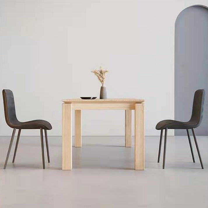Rectangle Light Wood Color Table Pine Solid Wood Table Modern with 4 Legs Clearhalo ' dining_table' 'Dining Tables & Seating' 'Dining Tables' 'furn' 'furn_dining_table' 'Furniture' 'furniture_dining_table' 'Kitchen & Dining Furniture' 'kitchen&dining_furn' 'kitchen' 'kitchen_dining_table' 4195898