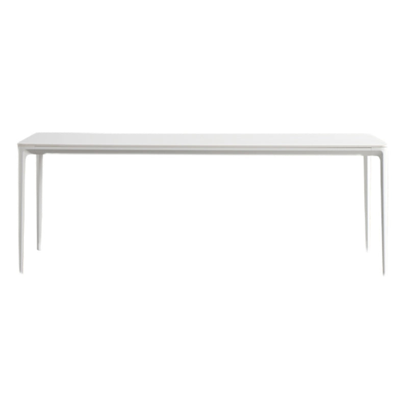 Sintered Stone Dining Table Simple Style 4 Legs Base Table for Dining Room 78.7"L x 39.4"W x 29.5"H Clearhalo ' dining_table' 'Dining Tables & Seating' 'Dining Tables' 'Furniture' 'furniture_dining_table' 'Kitchen & Dining Furniture' 'kitchen&dining_furn' 'kitchen' 'kitchen_dining_table' 4195911