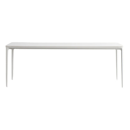 Sintered Stone Dining Table Simple Style 4 Legs Base Table for Dining Room 78.7"L x 39.4"W x 29.5"H Clearhalo ' dining_table' 'Dining Tables & Seating' 'Dining Tables' 'Furniture' 'furniture_dining_table' 'Kitchen & Dining Furniture' 'kitchen&dining_furn' 'kitchen' 'kitchen_dining_table' 4195911