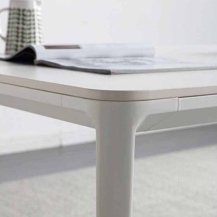 Sintered Stone Dining Table Simple Style 4 Legs Base Table for Dining Room Clearhalo ' dining_table' 'Dining Tables & Seating' 'Dining Tables' 'Furniture' 'furniture_dining_table' 'Kitchen & Dining Furniture' 'kitchen&dining_furn' 'kitchen' 'kitchen_dining_table' 4195912