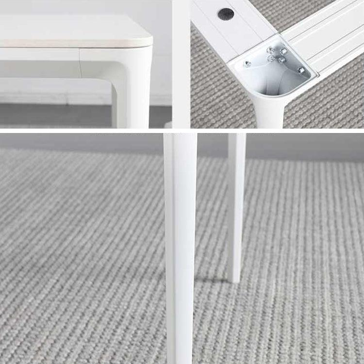 Sintered Stone Dining Table Simple Style 4 Legs Base Table for Dining Room Clearhalo ' dining_table' 'Dining Tables & Seating' 'Dining Tables' 'Furniture' 'furniture_dining_table' 'Kitchen & Dining Furniture' 'kitchen&dining_furn' 'kitchen' 'kitchen_dining_table' 4195914