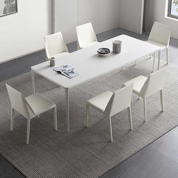 Sintered Stone Dining Table Simple Style 4 Legs Base Table for Dining Room Clearhalo ' dining_table' 'Dining Tables & Seating' 'Dining Tables' 'Furniture' 'furniture_dining_table' 'Kitchen & Dining Furniture' 'kitchen&dining_furn' 'kitchen' 'kitchen_dining_table' 4195916