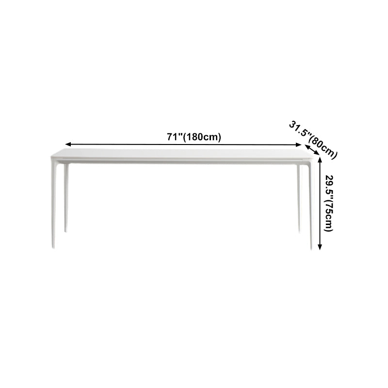 Sintered Stone Dining Table Simple Style 4 Legs Base Table for Dining Room Clearhalo ' dining_table' 'Dining Tables & Seating' 'Dining Tables' 'Furniture' 'furniture_dining_table' 'Kitchen & Dining Furniture' 'kitchen&dining_furn' 'kitchen' 'kitchen_dining_table' 4195920