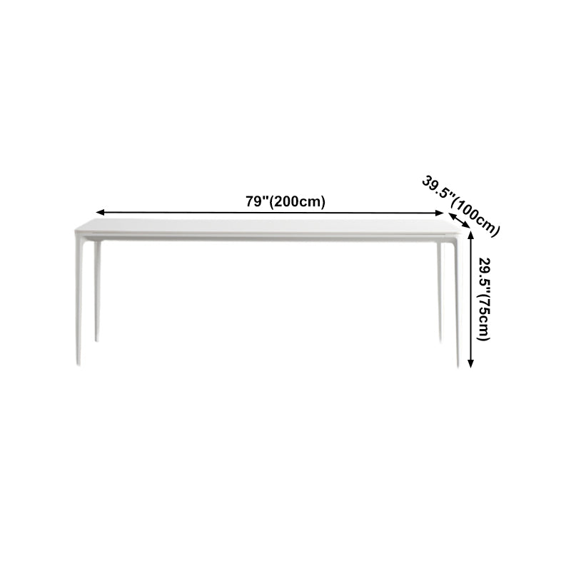 Sintered Stone Dining Table Simple Style 4 Legs Base Table for Dining Room Clearhalo ' dining_table' 'Dining Tables & Seating' 'Dining Tables' 'Furniture' 'furniture_dining_table' 'Kitchen & Dining Furniture' 'kitchen&dining_furn' 'kitchen' 'kitchen_dining_table' 4195921