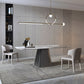 Metal Traditional Luxury Table Rectangle Sintered Stone Dining Table with Pedestal Base Clearhalo ' dining_table' 'Dining Tables & Seating' 'Dining Tables' 'furn' 'furn_dining_table' 'Furniture' 'furniture_dining_table' 'Kitchen & Dining Furniture' 'kitchen&dining_furn' 'kitchen' 'kitchen_dining_table' 4195923