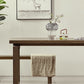 Solid Wood Brown Tone Table Simplicity Sled Base Table for Dining Room Clearhalo ' dining_table' 'Dining Tables & Seating' 'Dining Tables' 'furn' 'furn_dining_table' 'Furniture' 'furniture_dining_table' 'Kitchen & Dining Furniture' 'kitchen&dining_furn' 'kitchen' 'kitchen_dining_table' 4195940