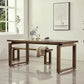 Solid Wood Brown Tone Table Simplicity Sled Base Table for Dining Room Clearhalo ' dining_table' 'Dining Tables & Seating' 'Dining Tables' 'furn' 'furn_dining_table' 'Furniture' 'furniture_dining_table' 'Kitchen & Dining Furniture' 'kitchen&dining_furn' 'kitchen' 'kitchen_dining_table' 4195942