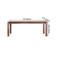 Rectangle Brown Tone Dining Table Solid Wood Table Minimalist with 4 Legs Clearhalo ' dining_table' 'Dining Tables & Seating' 'Dining Tables' 'furn' 'furn_dining_table' 'Furniture' 'furniture_dining_table' 'Kitchen & Dining Furniture' 'kitchen&dining_furn' 'kitchen' 'kitchen_dining_table' 4195969