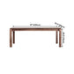 Rectangle Brown Tone Dining Table Solid Wood Table Minimalist with 4 Legs Clearhalo ' dining_table' 'Dining Tables & Seating' 'Dining Tables' 'furn' 'furn_dining_table' 'Furniture' 'furniture_dining_table' 'Kitchen & Dining Furniture' 'kitchen&dining_furn' 'kitchen' 'kitchen_dining_table' 4195973