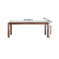 Rectangle Brown Tone Dining Table Solid Wood Table Minimalist with 4 Legs Clearhalo ' dining_table' 'Dining Tables & Seating' 'Dining Tables' 'furn' 'furn_dining_table' 'Furniture' 'furniture_dining_table' 'Kitchen & Dining Furniture' 'kitchen&dining_furn' 'kitchen' 'kitchen_dining_table' 4195975