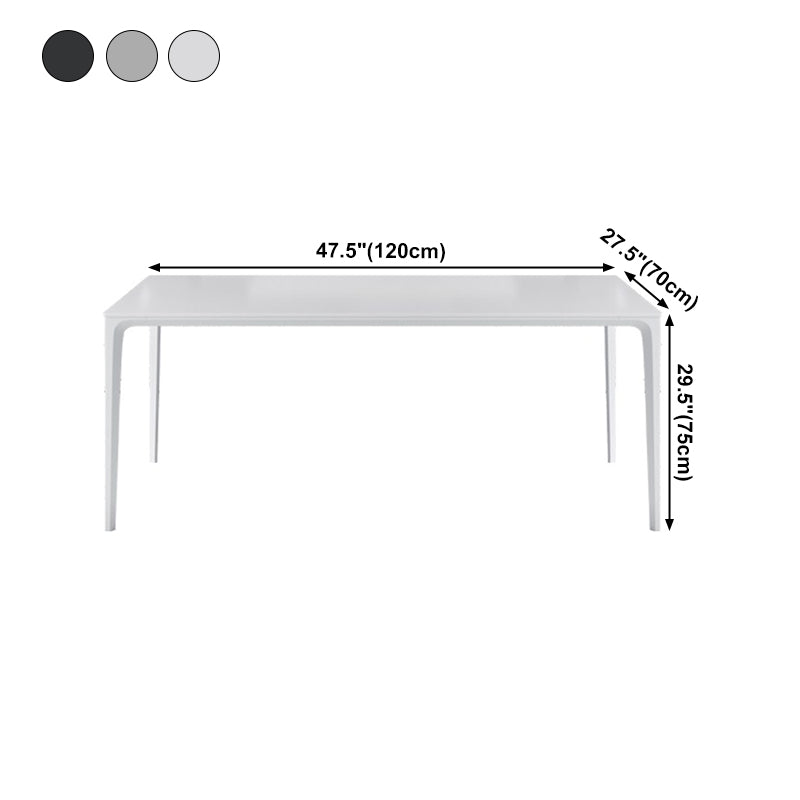 Sintered Stone Dining Table Simplicity Style 4 Legs Base Table for Dining Room Clearhalo ' dining_table' 'Dining Tables & Seating' 'Dining Tables' 'Furniture' 'furniture_dining_table' 'Kitchen & Dining Furniture' 'kitchen&dining_furn' 'kitchen' 'kitchen_dining_table' 4195986