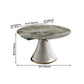 Casual Extendable Round Shape Table Sintered Stone Standard Dining Table for Kitchen Clearhalo ' dining_table' 'Dining Tables & Seating' 'Dining Tables' 'furn' 'furn_dining_table' 'Furniture' 'furniture_dining_table' 'Kitchen & Dining Furniture' 'kitchen&dining_furn' 'kitchen' 'kitchen_dining_table' 4195999