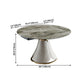 Casual Extendable Round Shape Table Sintered Stone Standard Dining Table for Kitchen Clearhalo ' dining_table' 'Dining Tables & Seating' 'Dining Tables' 'furn' 'furn_dining_table' 'Furniture' 'furniture_dining_table' 'Kitchen & Dining Furniture' 'kitchen&dining_furn' 'kitchen' 'kitchen_dining_table' 4196000
